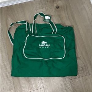 Lacoste foldable carry on bag